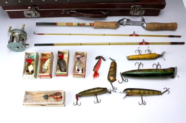 Fishing tackleヴィンテージ釣り道具セット/SWEDEN /Old and Tools
