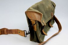 画像5: Vintage 1950's French Military Canvas and Leather ショルダーバッグ/フランス 【未使用】 (5)