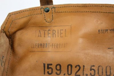 画像3: Vintage 1950's French Military Canvas and Leather ショルダーバッグ/フランス 【未使用】