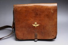 画像1: Vintage Military Leather Bagスウェーデン空軍  ショルダーバッグ/Sweden (1)