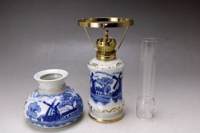 画像1: Antique Oil lamp Sweden/アンティーク オイルランプ