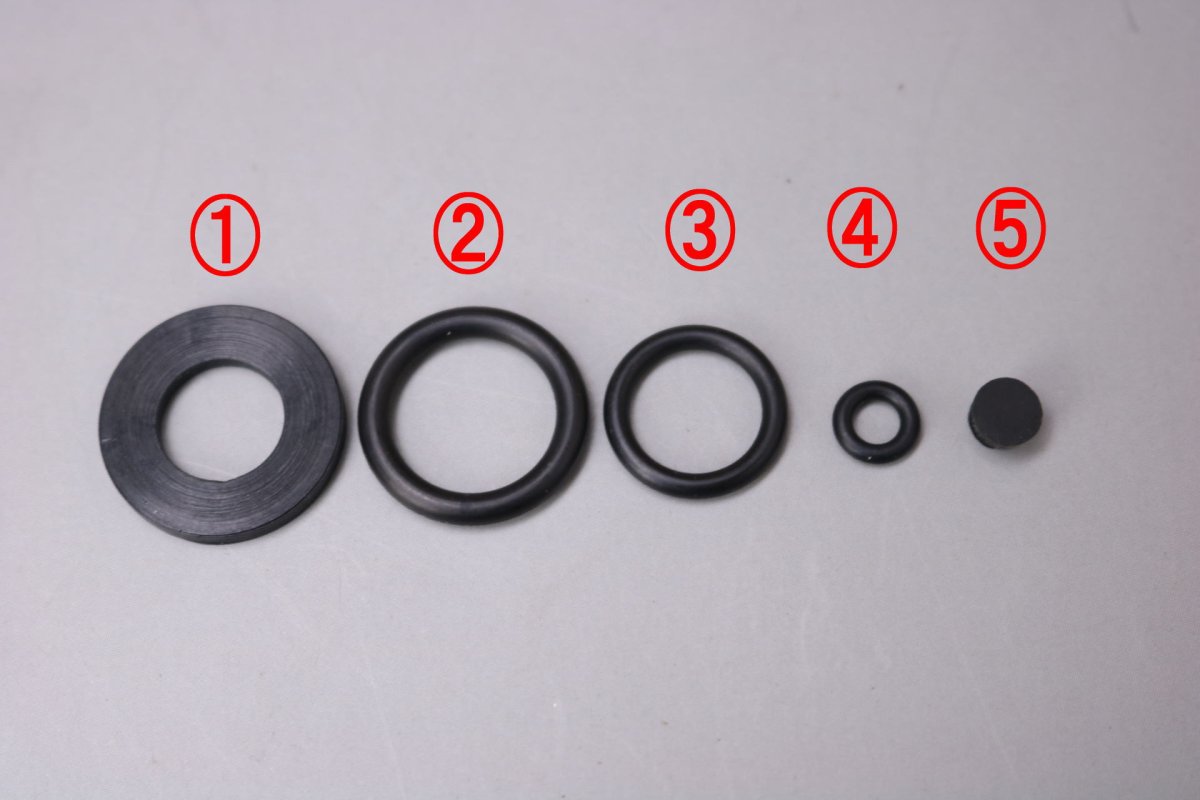画像3: オプティマス 8R (当店オリジナル) ミニポンプ用 フラットパッキン 5点セット / Optimus (3)