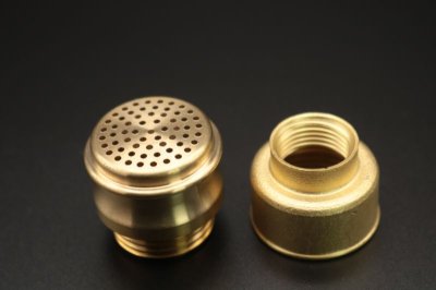 画像1: 真鍮 削出しノズル＆ガスチャンバー 2点セット/ オプティマス 300-500cp 