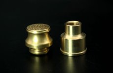 画像1: ペトロマックス 150HK 真鍮 削出し ガスケットノズル＆ガスチャンバー2点セット/Petromax (1)