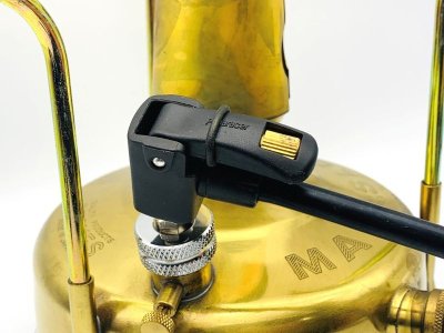 画像2: マナスル ポンプアダプター付 注油口キャップ/ エアゲージ 
