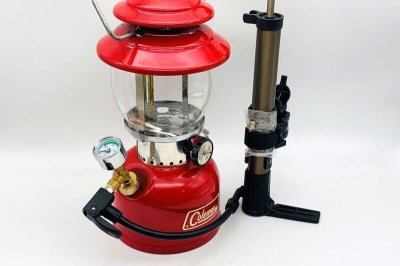 画像1: コールマン 200A 共通 圧力計付ポンプアダプター＆注油口キャップ 3点セット/ (二刀流)縦型 Coleman 