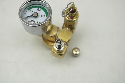 画像3: コールマン 200A  圧力計＆ポンプアダプター＆エア抜きバルブ＆注油口キャップ 4点セット (三刀流) 横型 /Coleman 