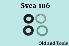 画像1: スベア 106 ガスケットパッキン2枚＆注油口パッキン2枚セット /中型バーナー共通 /Svea (1)