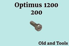画像1: オプティマス 200,1200 純正 センタープレート ネジ/Optimus #2745 (1)