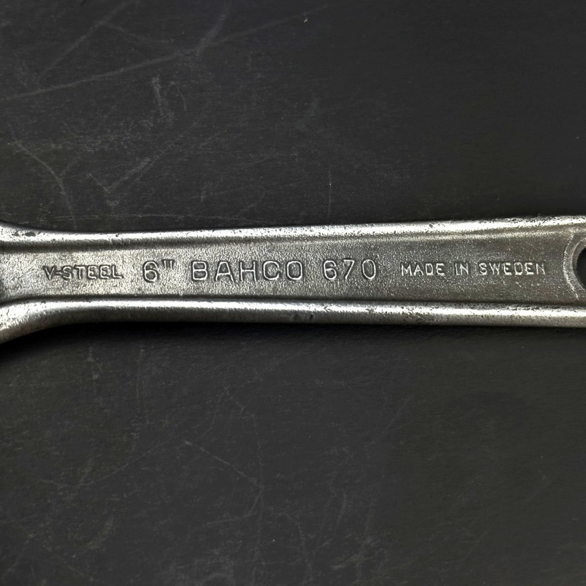 画像3: BAHCO 6”Bahco 670 Sweden モンキーレンチ バーコ ヴィンテージ 鍛造鋼 鏡面仕上げ 1969-1983 (3)