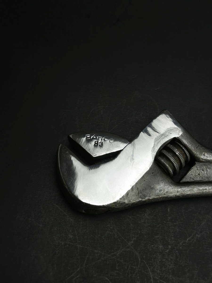 画像6: BAHCO 12& No.83 バーコ ヴィンテージ モンキー レンチ 鍛造鋼 鏡面仕上げ 1924-1940 (6)