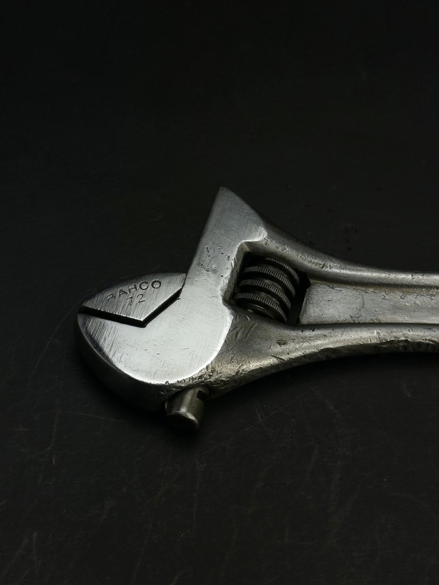 画像6: BAHCO 10& No.72 バーコ ヴィンテージ モンキーレンチ 鍛造鋼 鏡面仕上げ 1954-1969 (6)