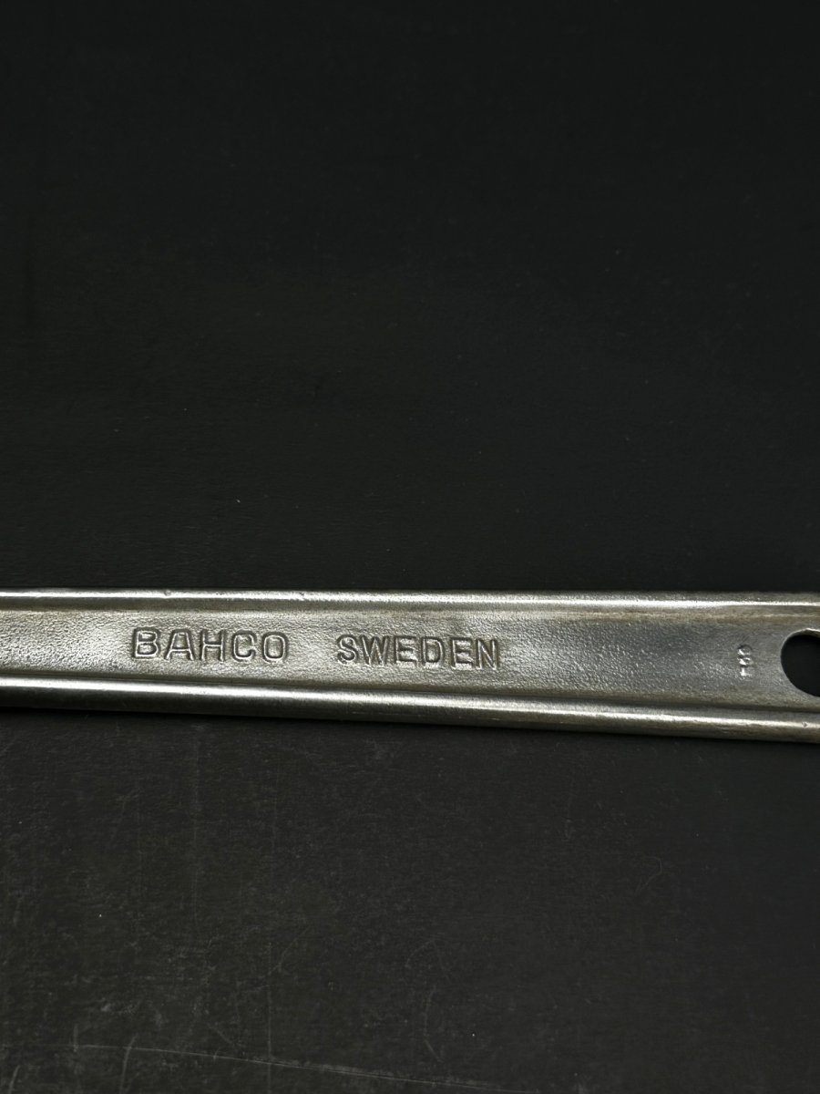 画像4: BAHCO 10& No.0672 バーコ ヴィンテージ モンキー レンチ 鍛造鋼 鏡面仕上げ 1969-1983 (4)