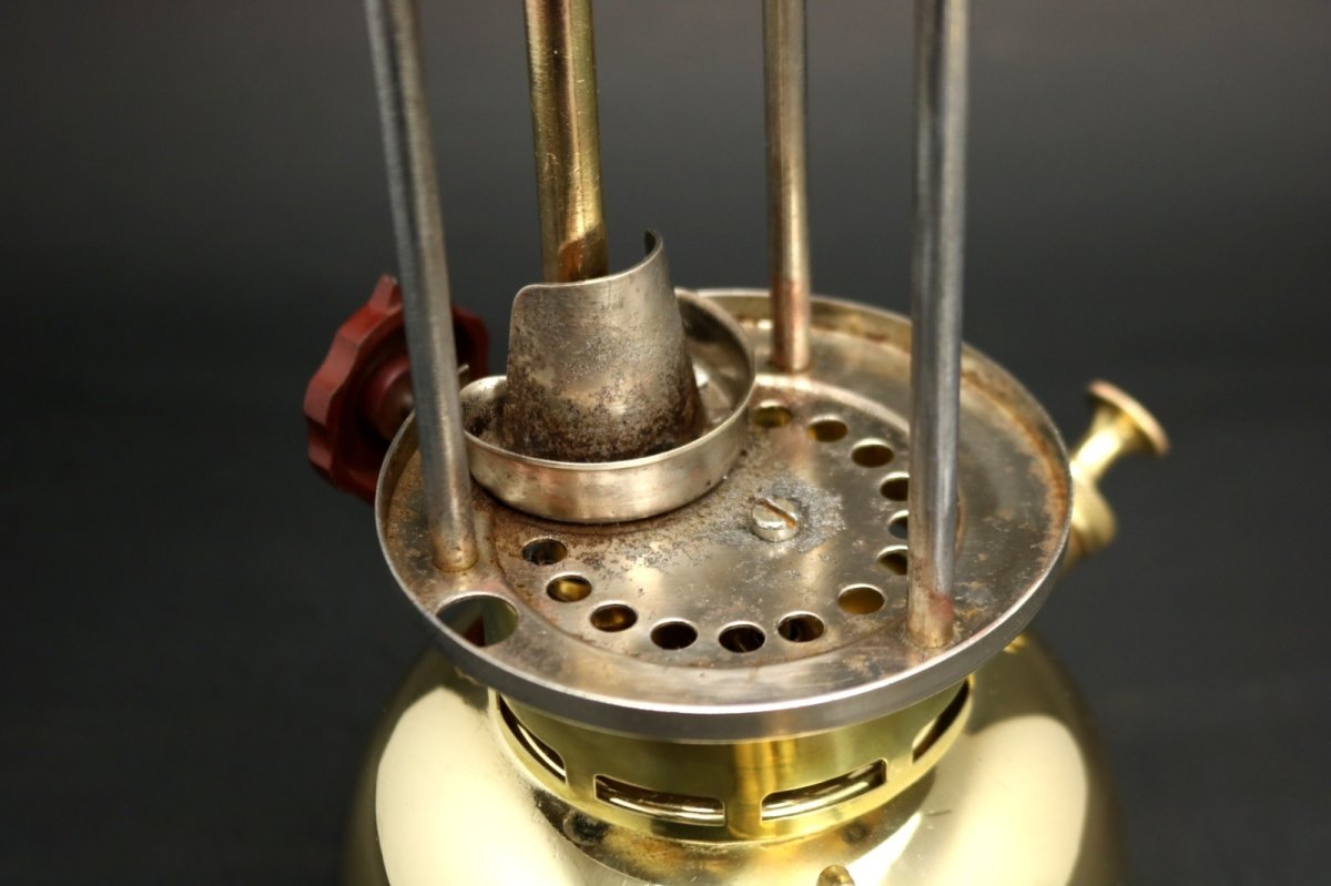 画像18: Optimus930 GOLD オプティマス　/ランタン スウェーデン【真鍮ノズル 他パーツ＆リフレクター付】 (18)