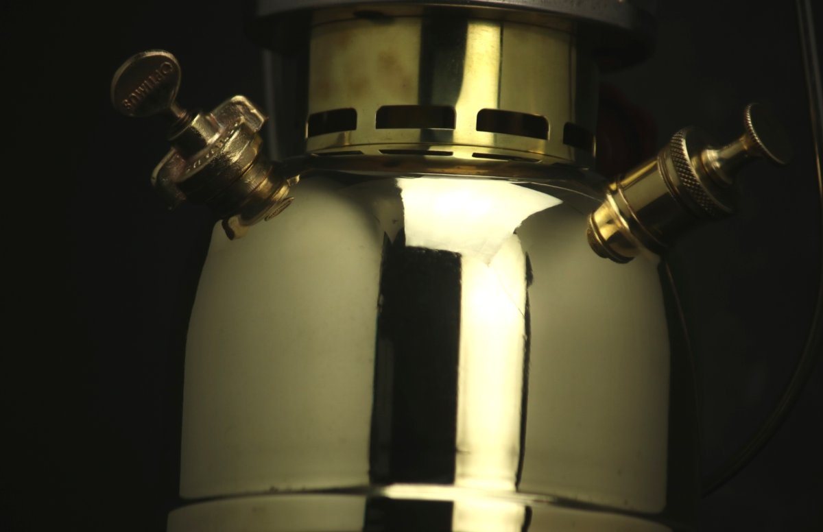 画像9: Optimus930 GOLD オプティマス　/ランタン スウェーデン【真鍮ノズル 他パーツ＆リフレクター付】 (9)