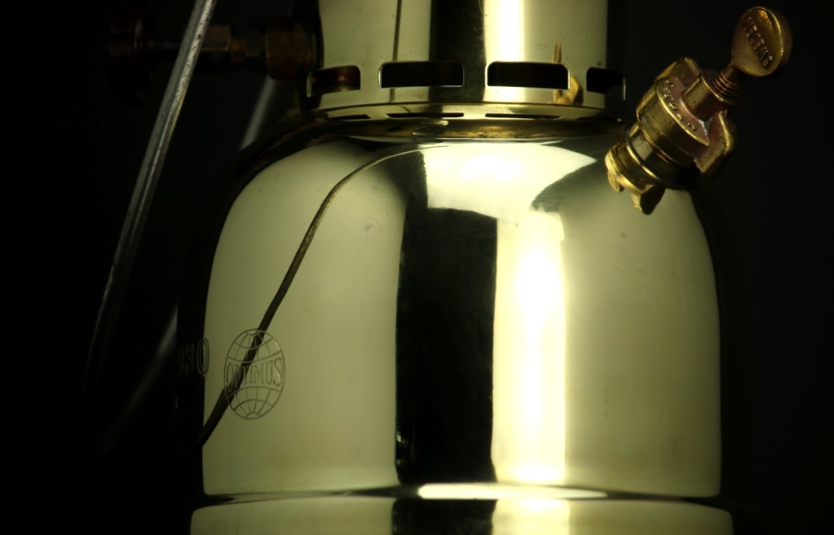 画像7: Optimus 930 Gold Sweden /オプティマス ランタン 【フード/真鍮ノズル/圧力計/他パーツ付】 (7)