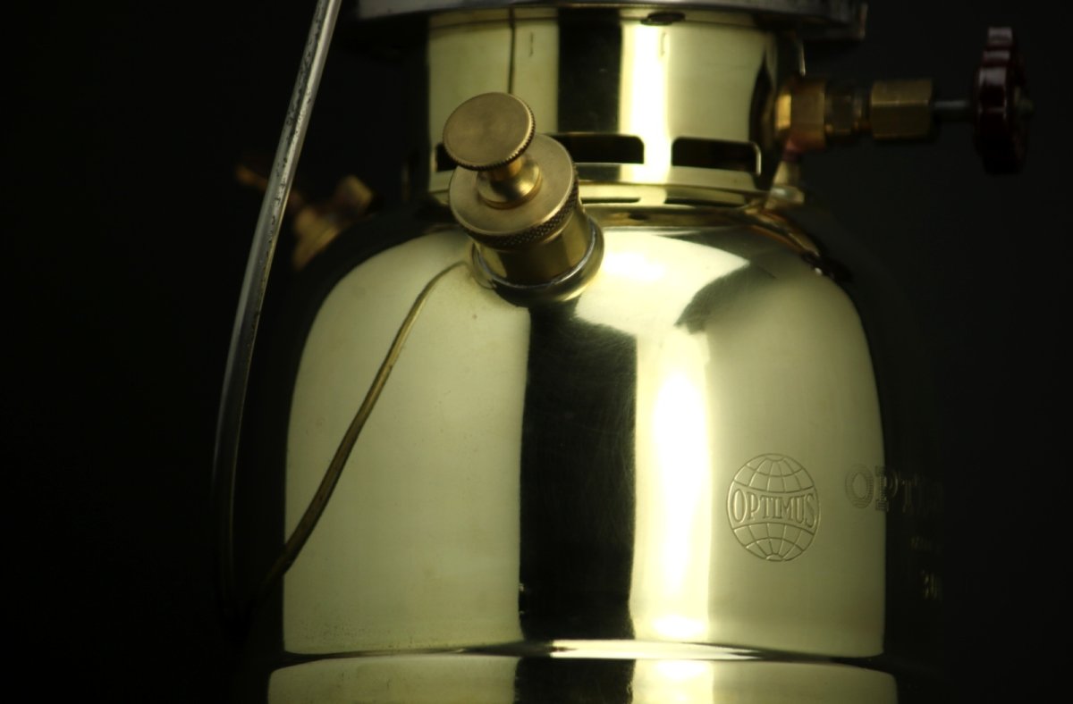 画像9: Optimus 930 Gold Sweden /オプティマス ランタン 【フード/真鍮ノズル/圧力計/他パーツ付】 (9)