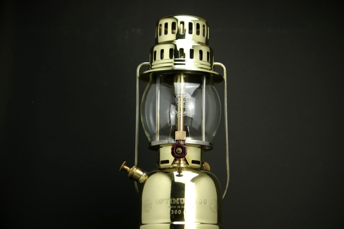 画像2: Optimus 930 Gold Sweden /オプティマス ランタン 【フード/真鍮ノズル/圧力計/他パーツ付】 (2)