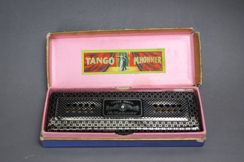 M. HOHNER TANGO 2 way HARMONICA GERMANY Old Tools