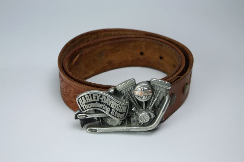 Vintage Harley Davidson Twin Eagles Brass Belt/ハーレー ...