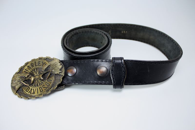 Vintage Harley Davidson Twin Eagles Brass Belt/ハーレー