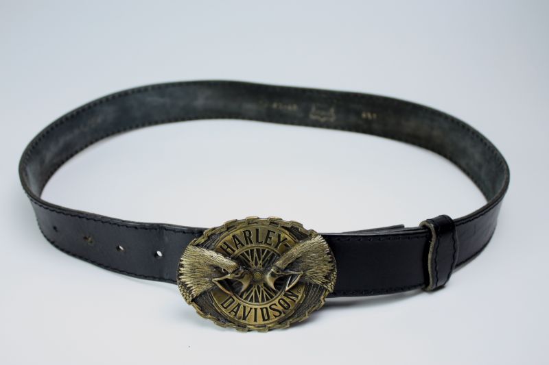 Vintage Harley Davidson Twin Eagles Brass Belt/ハーレー