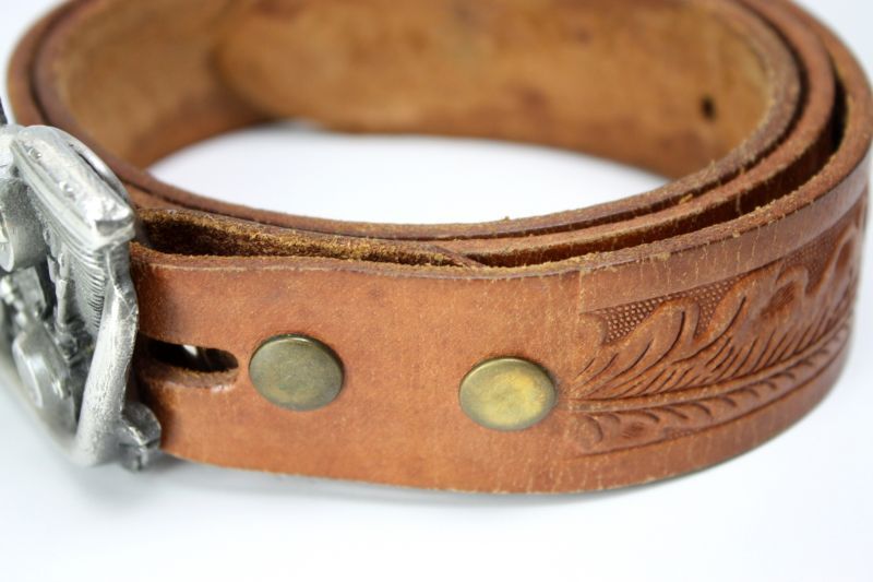 Vintage Harley Davidson Twin Eagles Brass Belt/ハーレー